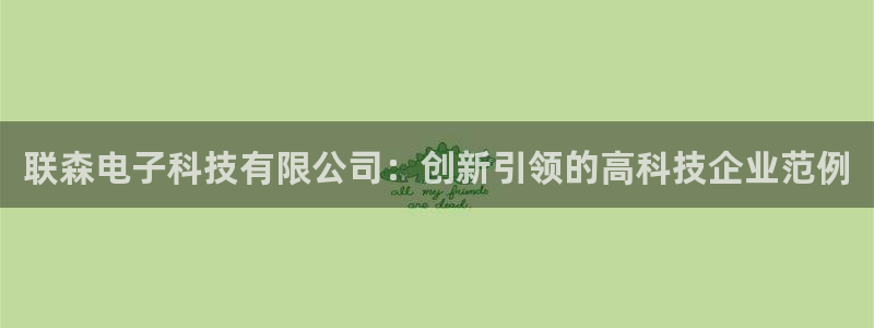 联森电子科技有限公司：创新引领的高科技企业范例